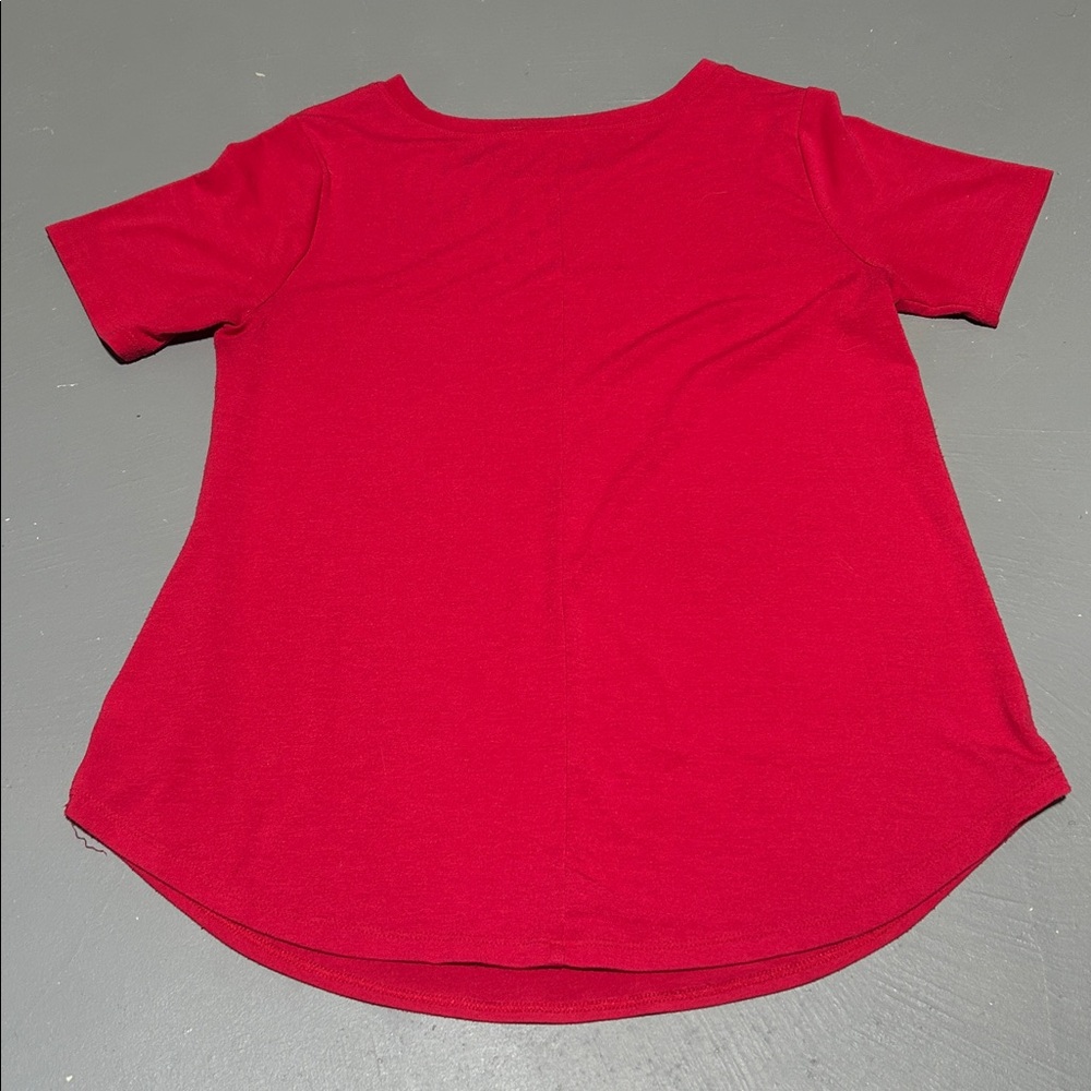 Zenana Red Short Sleeve Shirt (Women’s Medium) - Picture 7 of 9